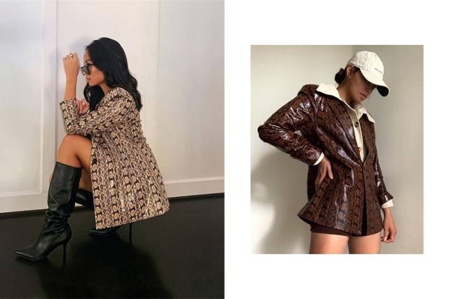 休闲风|蛇纹元素高调入主时尚圈！三种风格驾驭全场，get最炫酷、最性感