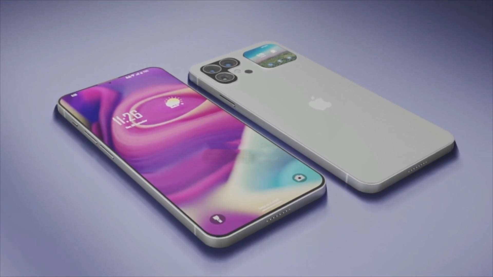 原创iphone13pro渲染图2寸背屏l型相机新增usb端口升级100w闪充