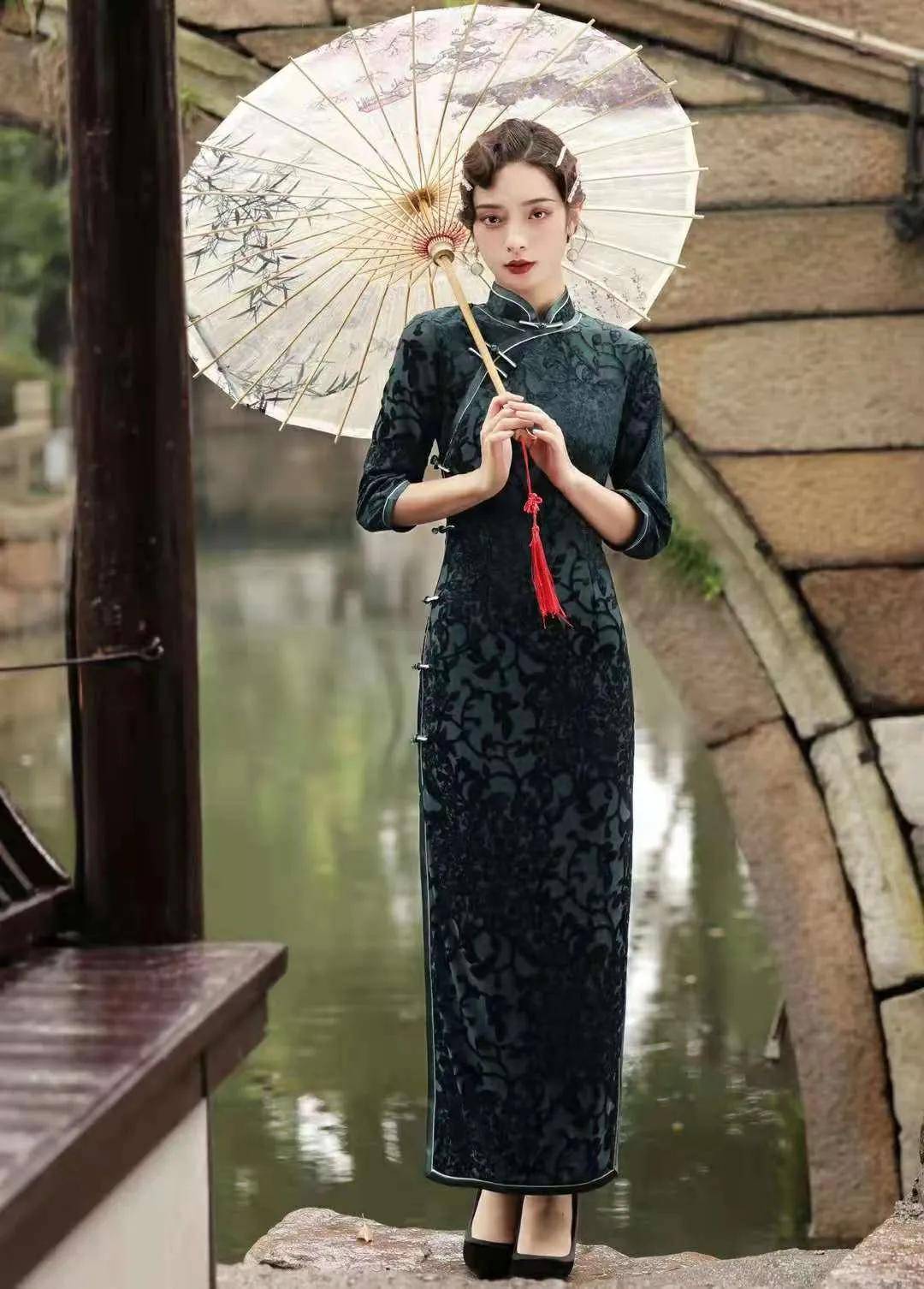 身材|高腰旗袍的好处，不要跟着潮流或者随着大众，如何给你的美丽加分