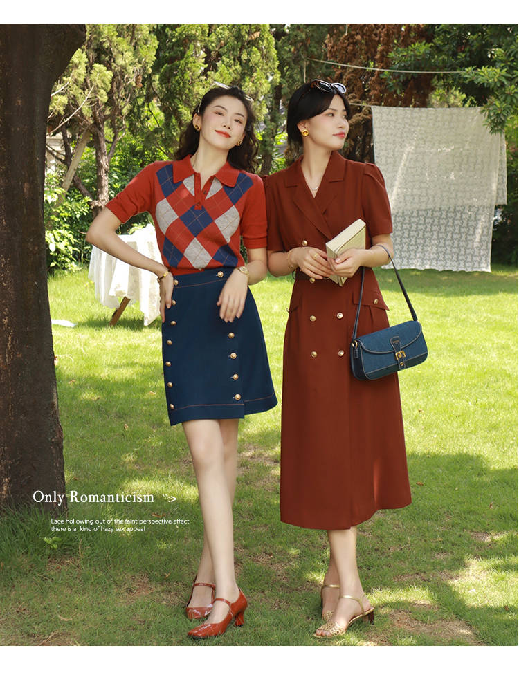 设计|学唐艺昕半身裙配上针织衫,混搭出时髦的美感,穿出属于自己的美