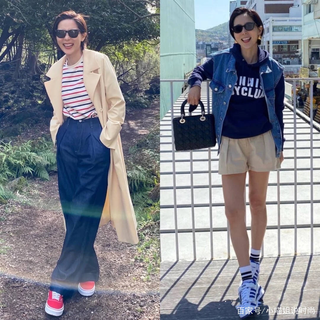 年轻人|40、50不做老阿姨，这个姐姐穿得比年轻人还潮，状态真好！