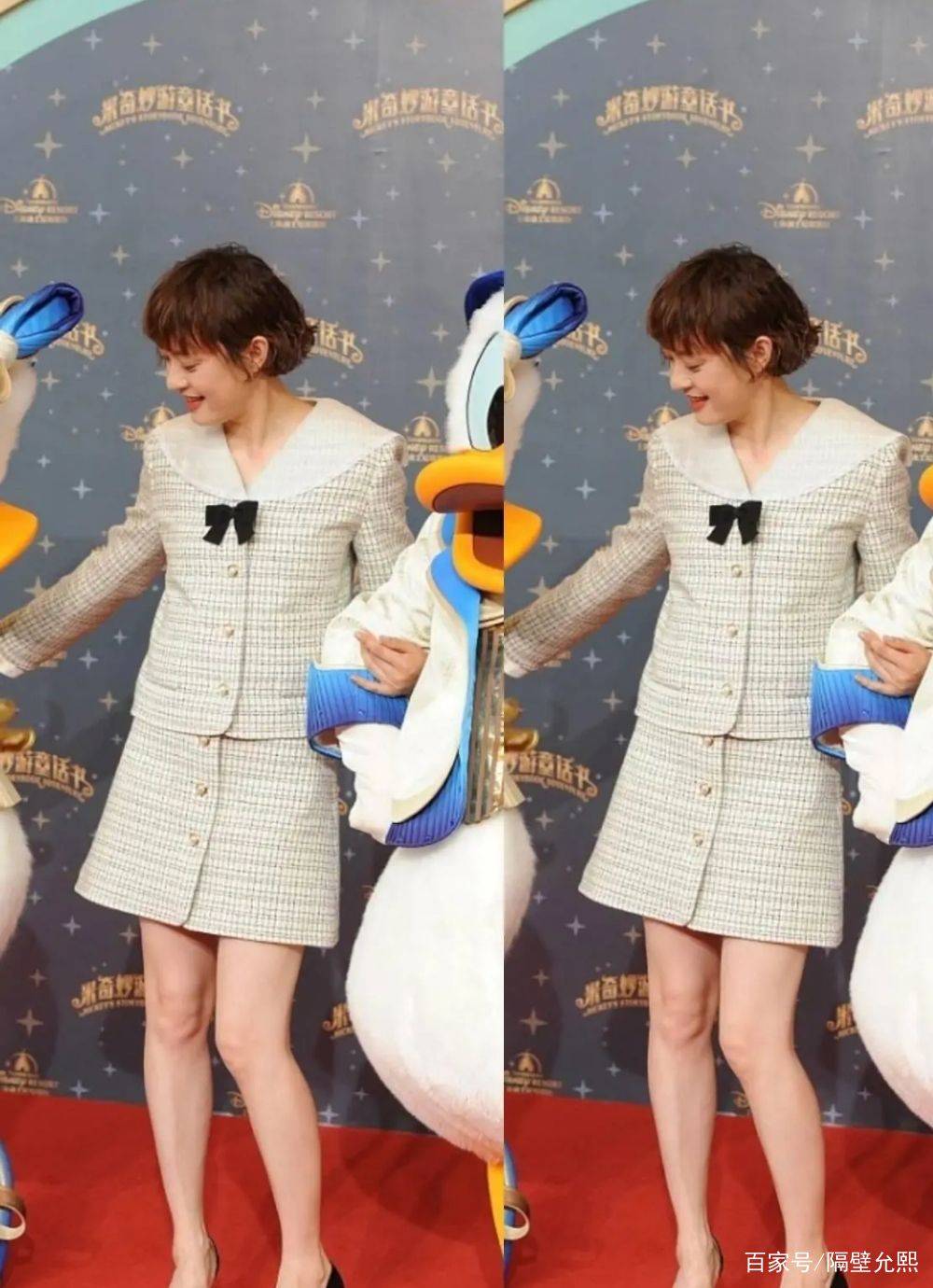 整体|孙俪真的太会过日子了,穿白色连体裤参加活动,38岁还充满少女感