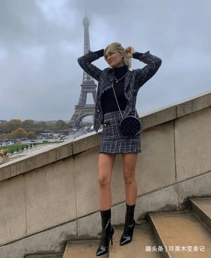 设计|立秋后，火了一种裙子叫“呢子裙”，优雅显贵，很适合30+女人