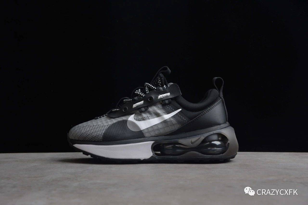 耐克黑白机能风nikeairmax2021半掌气垫运动鞋