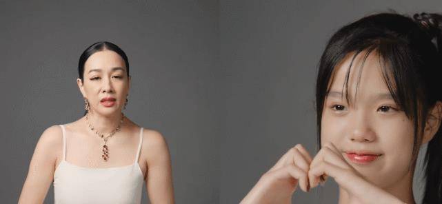 吊带|钟丽缇带女儿拍大片！小女儿穿泡泡袖甜美俏皮，颜值竟然美过姐姐