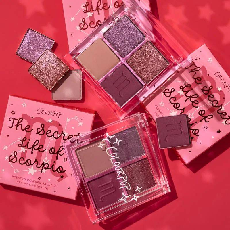 盘带|你的星座是什么色彩？colourpop星座四色眼影盘带你找到幸运专属色~