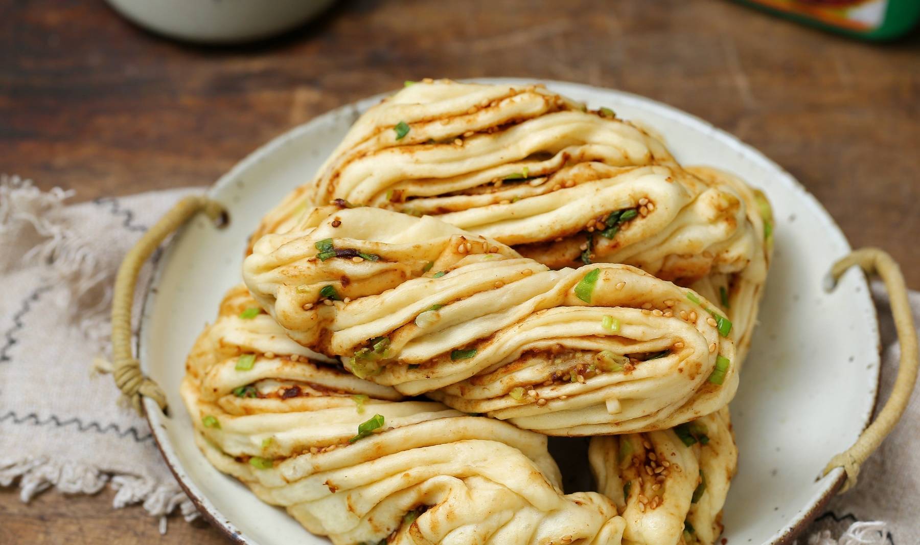 葱花|北方最常见这早餐，暄软美味比馒头好吃多了，一次发酵成功率高！