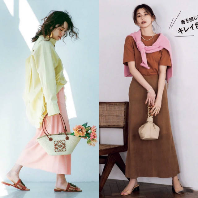 长度|“半身长裙＋低跟鞋”，小个子这么穿，显高优雅，遇见更美的自己