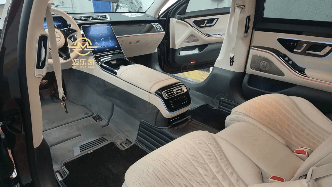 广州21款奔驰s400l豪华版改装前排通风座椅案例效果