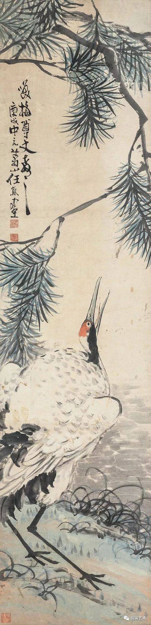 松鹤延年名家笔下的松鹤图