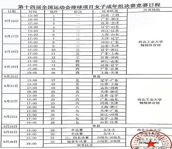 〖2021年女排决赛赛程表2021年女排决赛赛程表格〗