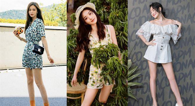 大头鞋|高圆圆路边营业状态好!穿连体裤配大头鞋,累路边休息难掩小细腿