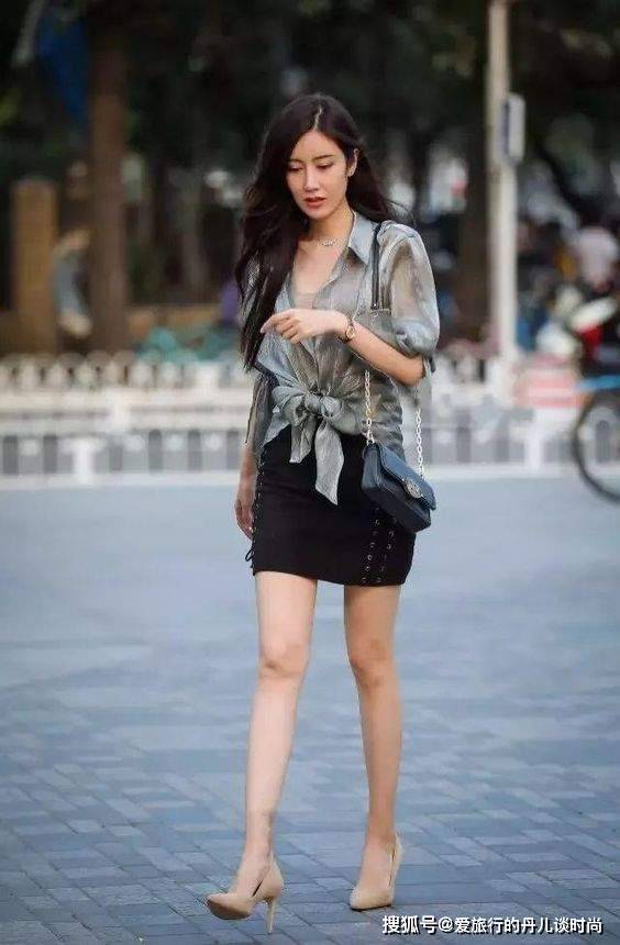 蓝色|东莞时尚穿搭街拍，妖娆多姿的美女用不同的穿搭诠释着时尚元素