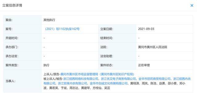 娅茜优艾等相关公司及个人被黄冈人民法院财产保全(图3)