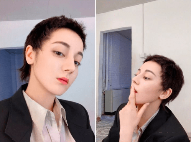 黑色|说到短发女生,还是最服40+的海清,不仅没有男性化,反而更嫩了