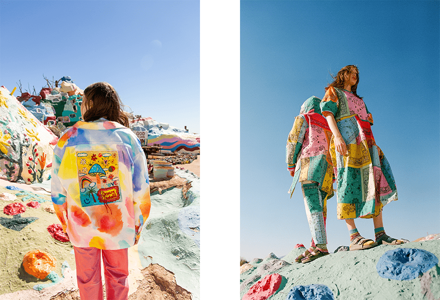 颜色|Mira Mikati 2021秋冬，鲜艳彩虹色的活力，艺术感和爱的交织潮流