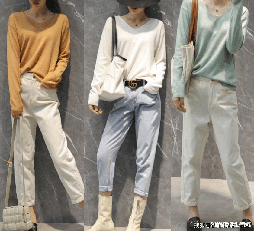 身材|换季别着急买买买，一件“针织衫”搞定所有搭配，简单大方有气质