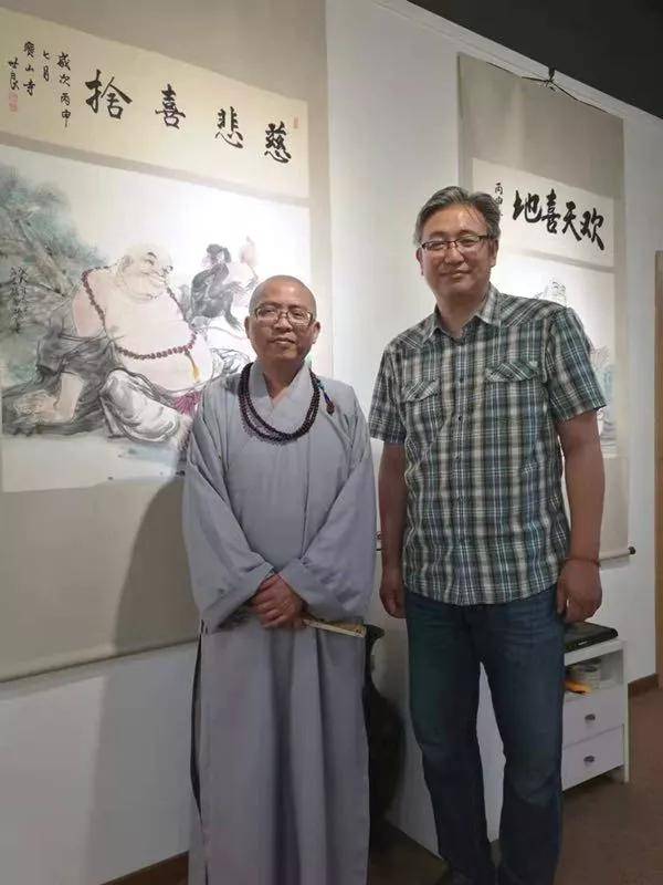 上海市宝山寺——世良住持莅临参观江苏省启东市大雄古寺——常杰住持