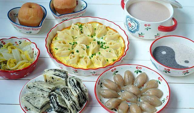 莲藕|周末，我家的早餐就成了自助款，12种食材搭配，花样多，营养好！