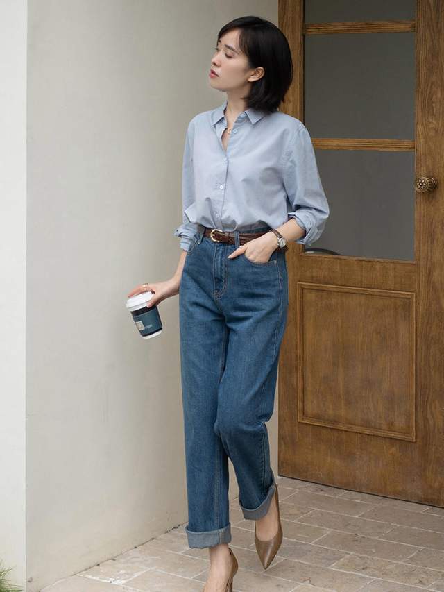 高跟|今秋最洋气的穿法总结，风衣+牛仔裤或裙子，适合28~48岁女人借鉴