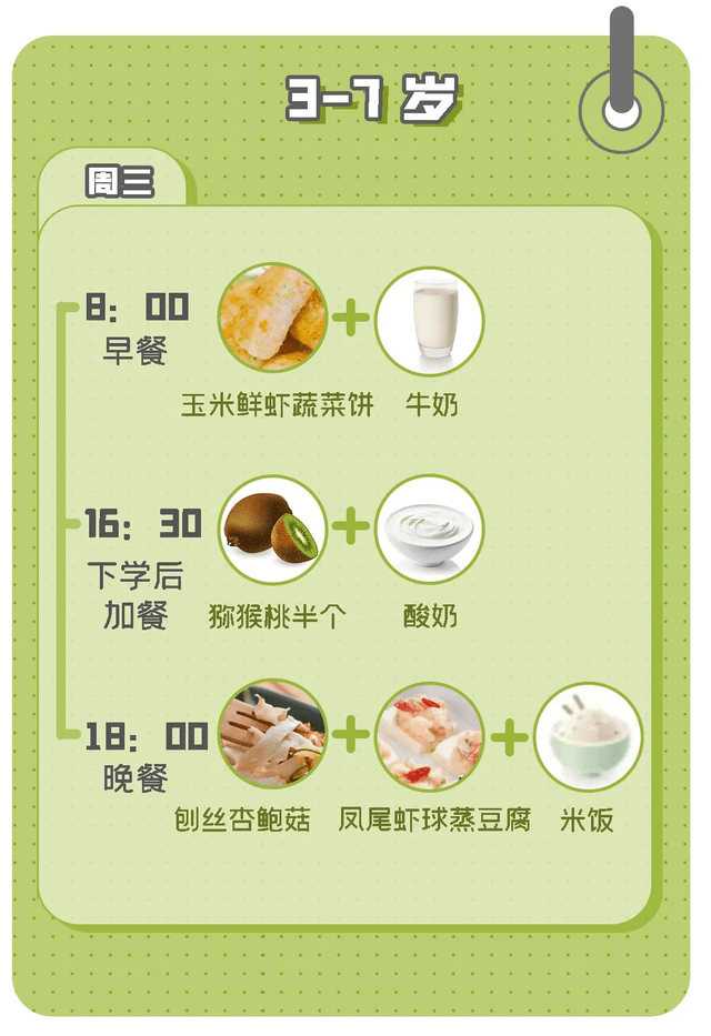 蔬菜|抓紧“猛长期”尾巴！用这个菜单，娃娃的三餐都是营养满分