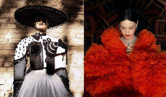 生活|舒淇时尚照太惊艳！穿抹胸裙光脚站梯子上，戴超大翡翠项链好贵气