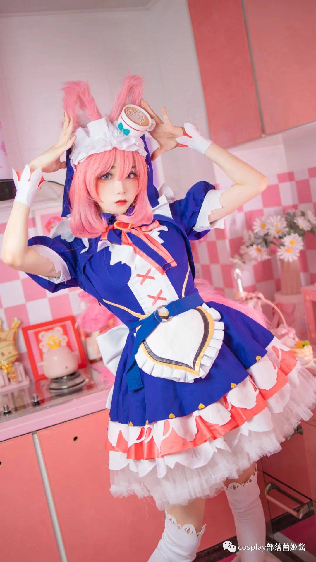 cos:王者荣耀妲己女仆咖啡@岑伊