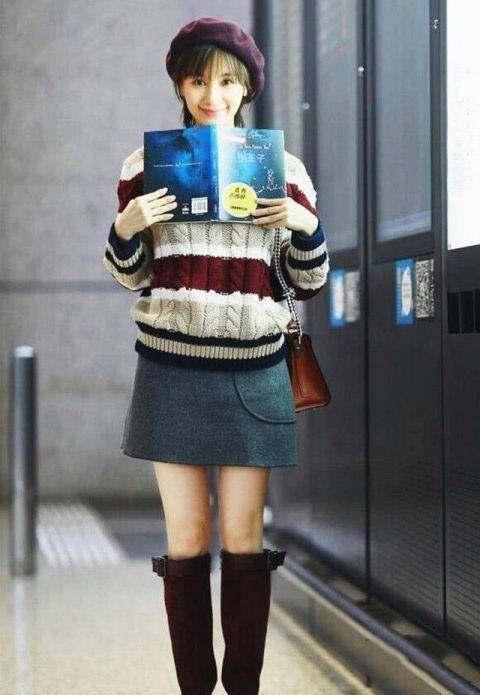 黑色|“蜂巢袜”好不厉害，王子文穿长裙就靠它，显高10cm真服气