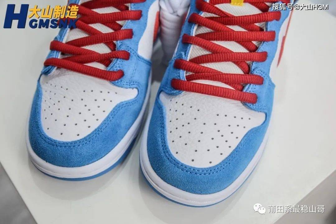 High【大山制造】Nike SB Dunk High Pro白蓝红 哆啦A梦机器猫 货号：CI2692-400?