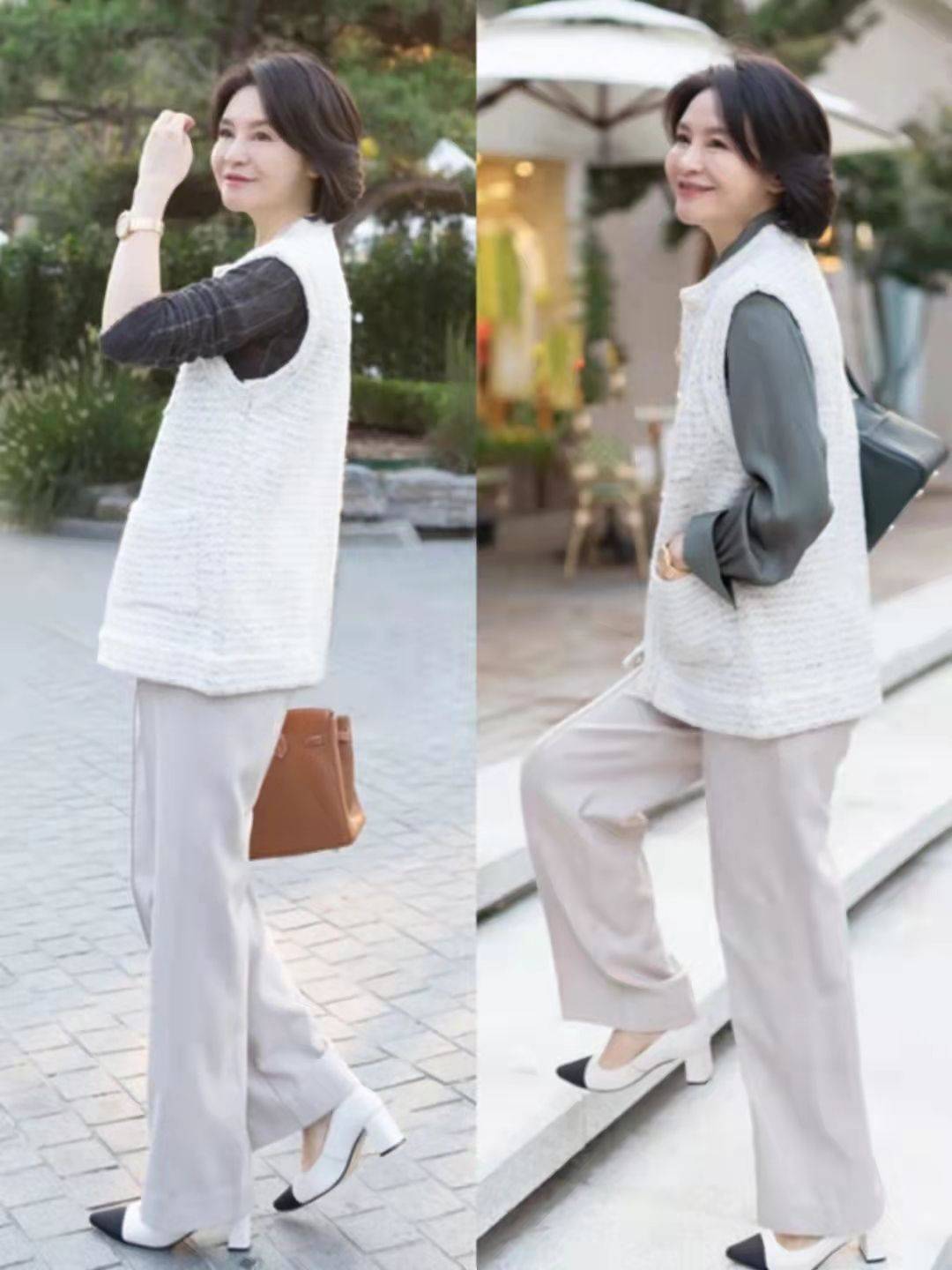 马甲 这才是真正的优雅无关年龄，借鉴4个穿衣要点，年过半百依旧美丽