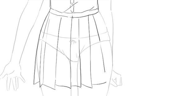 画法 各类高中生制服的绘画方法