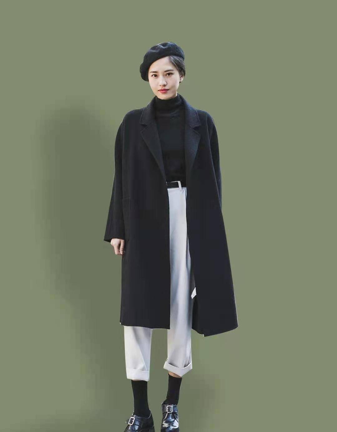 黑色 时尚轮回，买大衣首选“经典色”，不过时的时髦