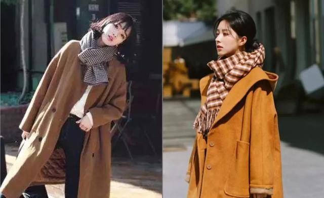 什么 焦糖色大衣配什么颜色的围巾比较好？