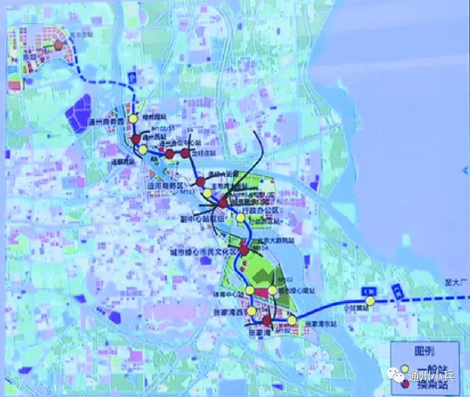 起飛通州地鐵m101線改道張家灣新增3站將銜接11條線路