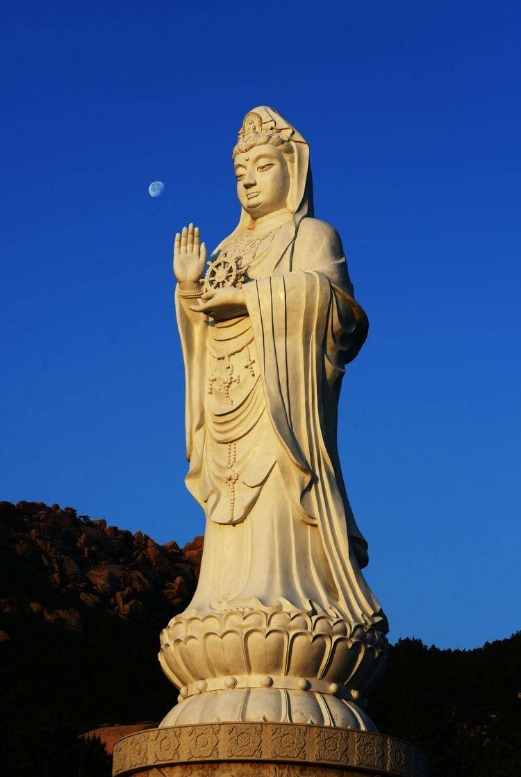 青岛大型石雕观音高清图片大全