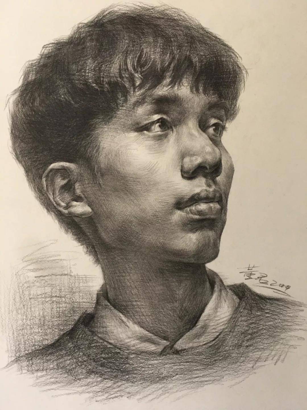 素描素描，速写，头发塑造口诀