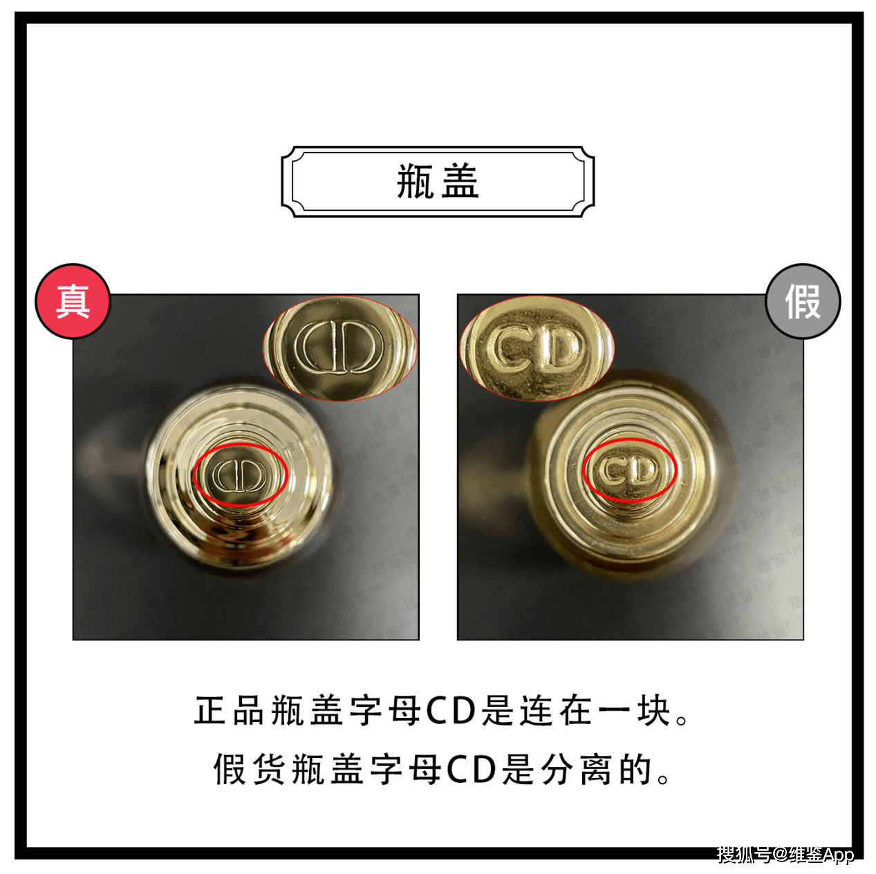 对比DIOR迪奥香水真假鉴别