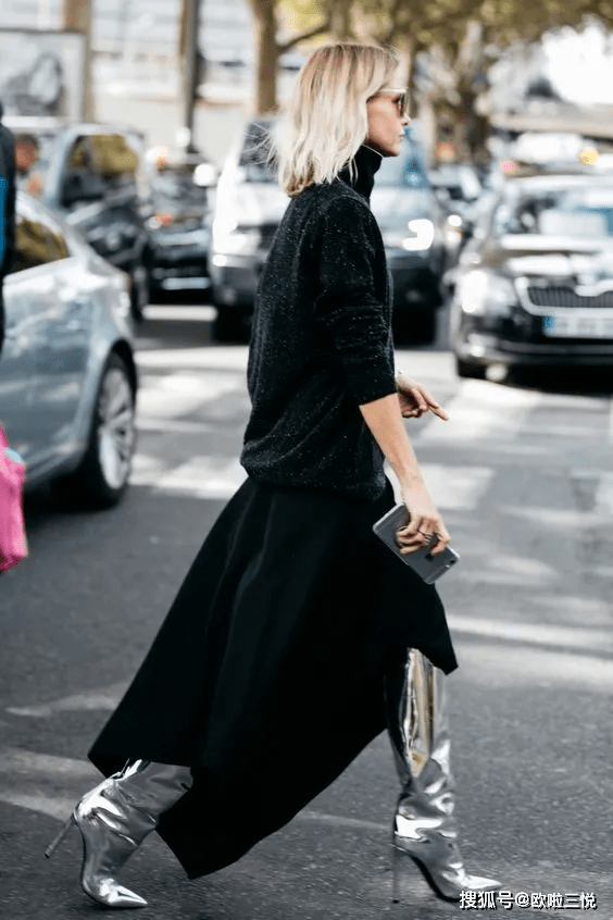 黑色 悦穿搭：全身黑色搭配，照样美又气质