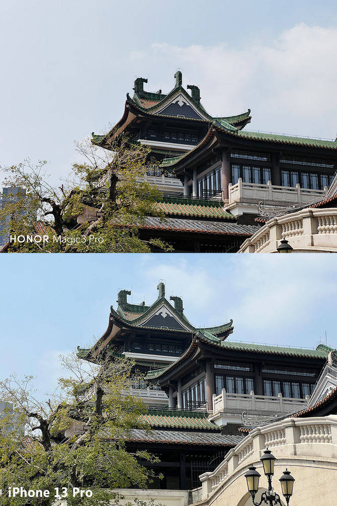 细节|荣耀Magic3 Pro对决iPhone 13 Pro：融合计算摄影哪家强？