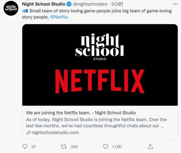 Night|《狼奔豕突》开发商加入Netflix 继续开发续作和创新