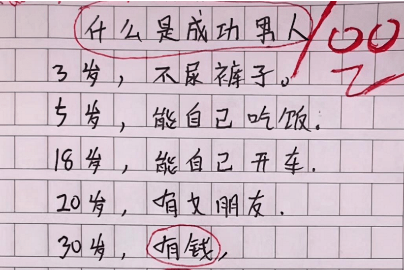 但真的不得不說,有些小學生寫得作文是真的很搞笑