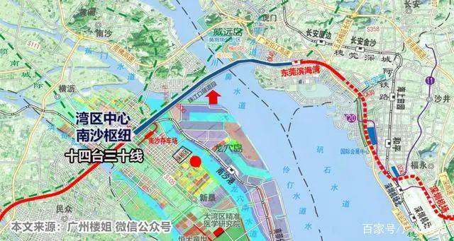 南沙18号线路图图片