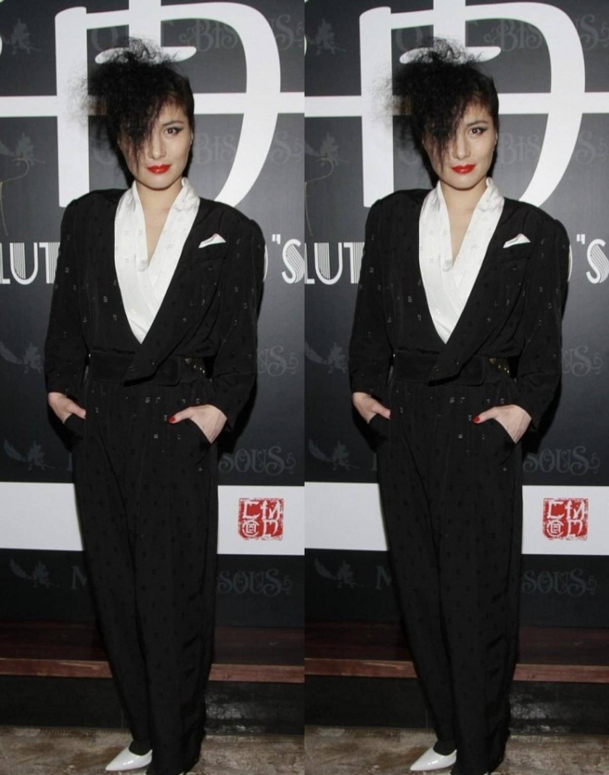 何超仪 赌王女儿还有这么叛逆的?何超仪穿着奇装异服,造型看着真独特