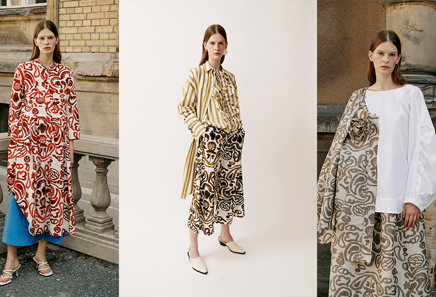 对比 Odeeh 2022春季系列，华丽的极简主义，和谐紧张并存