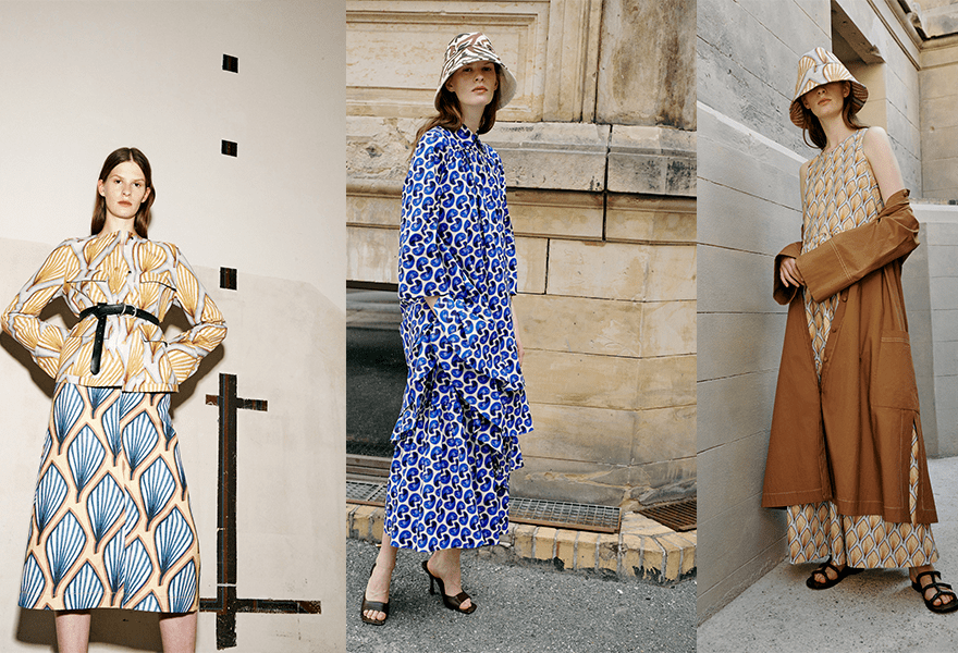 对比 Odeeh 2022春季系列，华丽的极简主义，和谐紧张并存