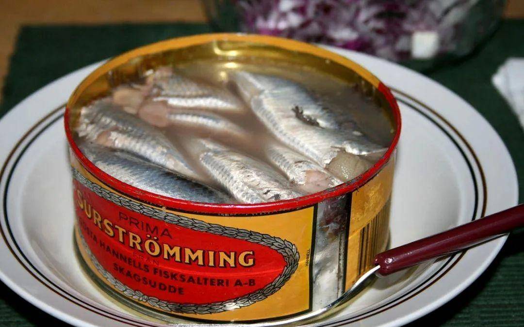 罐头中的气体也因为鲱鱼发酵而膨胀,把罐头撑得鼓鼓的,这就代表鲱鱼