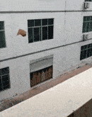 搞笑gif：女漢子就是膽子大，這樣曬衣服都敢做 搞笑整蠱 第3张