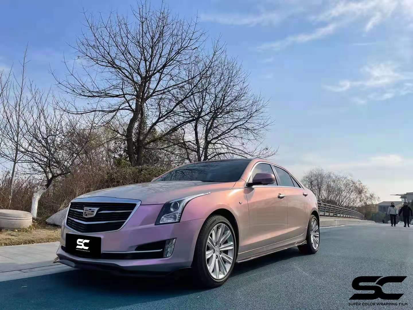 凯迪拉克全车sc改色膜梦幻火山灰