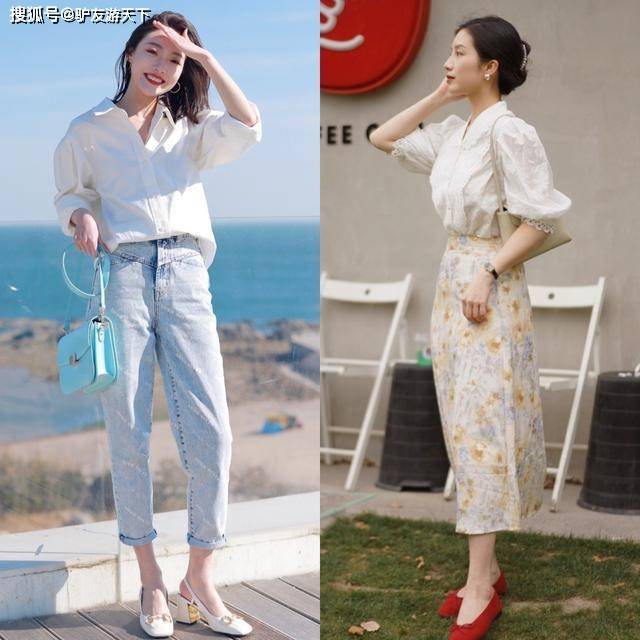 颜色 衬衫穿搭简约大方，想要时髦配色是关键，这样穿衬衫轻松提升气质