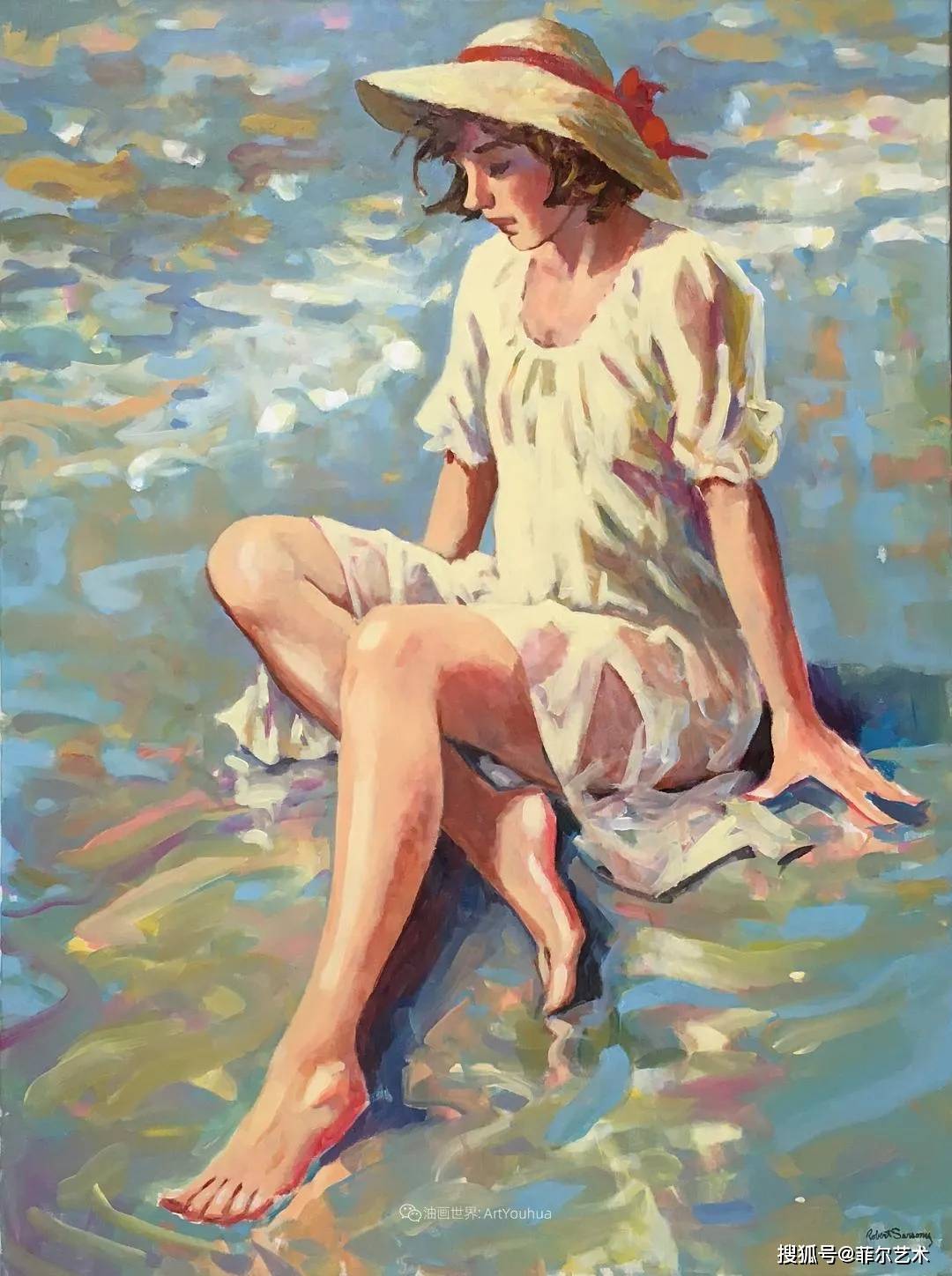 当代美国现实主义画家罗伯特萨尔索尼人物油画作品欣赏